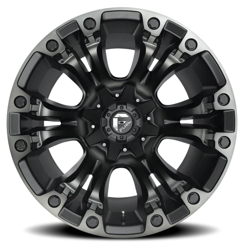 Fuel Vapor D851 20x9 +1 5x114.3mm 78.1mm Matte Black Gray Tint