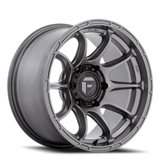 Fuel Variant D793 17x9 -12 6x139.7mm 106.1mm Matte Gunmetal
