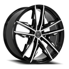 Lexani Wheels Venom 678 MB 20x8.5 +35 5x120mm 74.1mm Gloss Black Machined Face