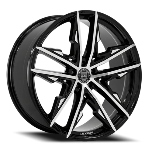 Lexani Wheels Venom 678 MB 24x10 +30 6x135mm 87mm Gloss Black Machined Face