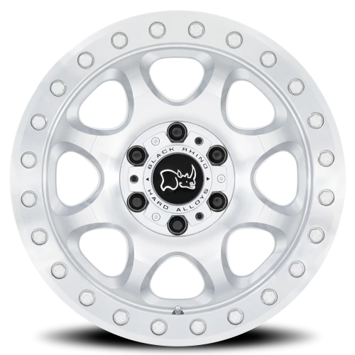Black Rhino Venture SL 17x8 +38 6x130mm 84.1mm Gloss Silver Machined Face