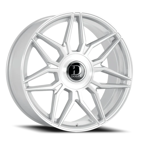 Dolce Luxury Verona GSBF 22x9.5 +35 6x135mm 106.2mm Gloss Silver Brushed Face