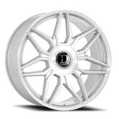Dolce Luxury Verona GSBF 22x9.5 +35 6x135mm 106.2mm Gloss Silver Brushed Face