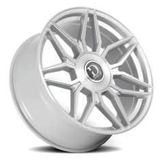 Dolce Luxury Verona GSBF 22x9.5 +35 6x139.7mm 66.6mm Gloss Silver Brushed Face
