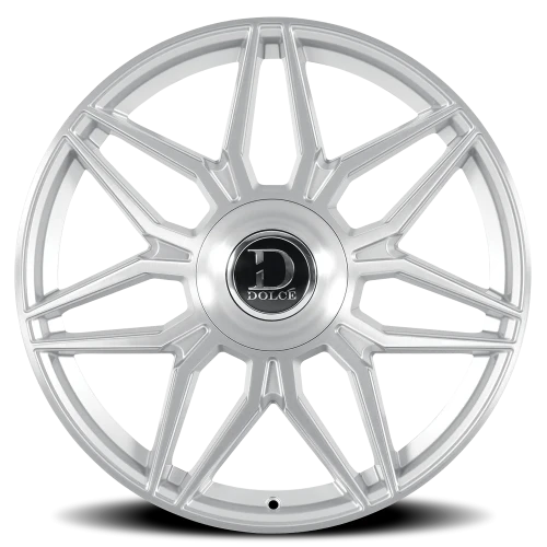 Dolce Luxury Verona GSBF 22x9.5 +35 6x139.7mm 66.6mm Gloss Silver Brushed Face