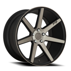 Niche Verona M150 18x8 +40 5x100mm 66.1mm Matte Black Machined-Dark Tint