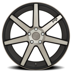 Niche Verona M150 18x8 +42 5x112mm 66.6mm Matte Black Machined-Dark Tint