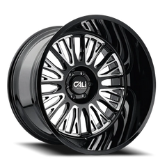 Cali Offroad Vertex 9116 BM 24x14 -76 6x139.7mm 106mm Gloss Black Milled