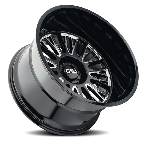 Cali Offroad Vertex 9116 BM 24x14 -76 6x135mm 87.1mm Gloss Black Milled