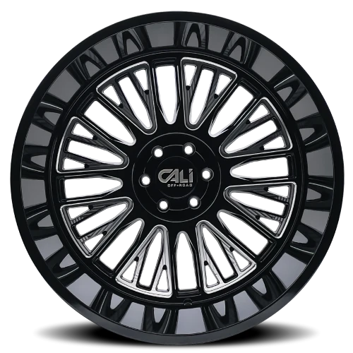 Cali Offroad Vertex 9116 BM 26x14 -76 6x135mm 87.1mm Gloss Black Milled
