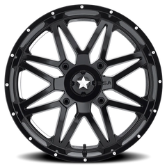 MSA Vibe M26 GB-M 18x7 +0 4x137mm 112mm Gloss Black Milled
