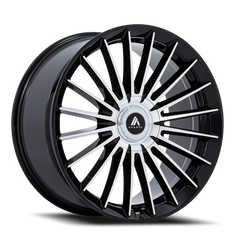Asanti Black Label Viceroy AB048 20x10.5 +45 5x108mm 72.56mm Gloss Black Machined Face