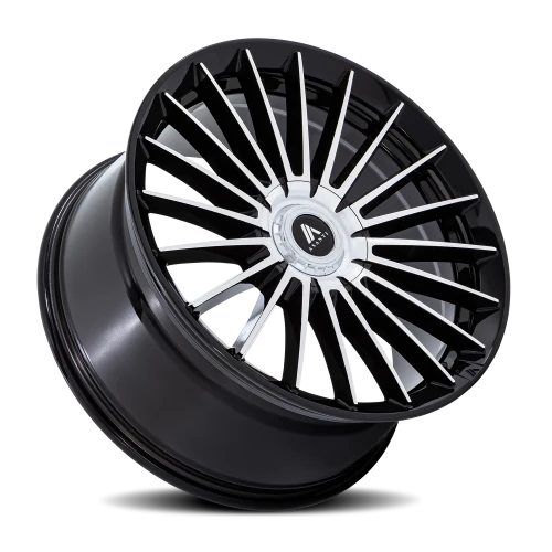 Asanti Black Label Viceroy AB048 20x9 +35 5x112mm 72.56mm Gloss Black Machined Face