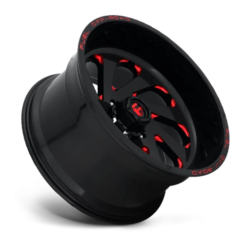 Fuel Vortex D638 20x12 -44 6x135mm 87.1mm Gloss Black Candy Red