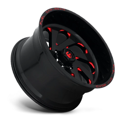 Fuel Vortex D638 20x12 -44 6x135mm 87.1mm Gloss Black Candy Red