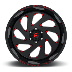 Fuel Vortex D638 20x12 -44 6x135mm 87.1mm Gloss Black Candy Red