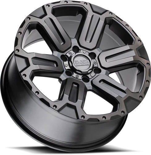 Black Rhino Wanaka GY 18x9 +12 6x139.7mm 112.1mm Matte Gunmetal Brushed Face-Gunmetal Tint