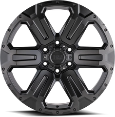 Black Rhino Wanaka GY 17x8.5 +12 6x139.7mm 112.1mm Matte Gunmetal Brushed Face-Gunmetal Tint