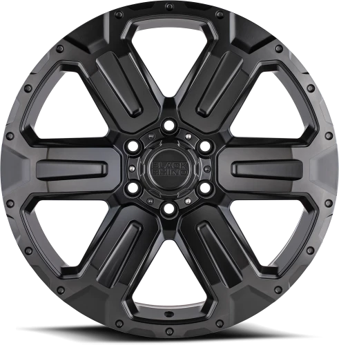 Black Rhino Wanaka GY 20x9 +35 6x114.3mm 76.1mm Matte Gunmetal Brushed Face-Gunmetal Tint