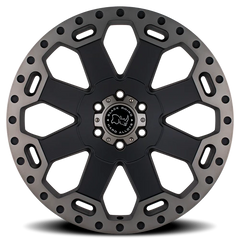 Black Rhino Warlord BK 18x8 +35 5x114.3mm 76mm Matte Black Machined Dark Tint Lip