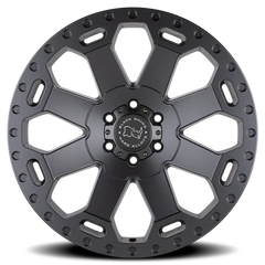 Black Rhino Warlord GY 17x8 +35 5x114.3mm 76mm Matte Gunmetal