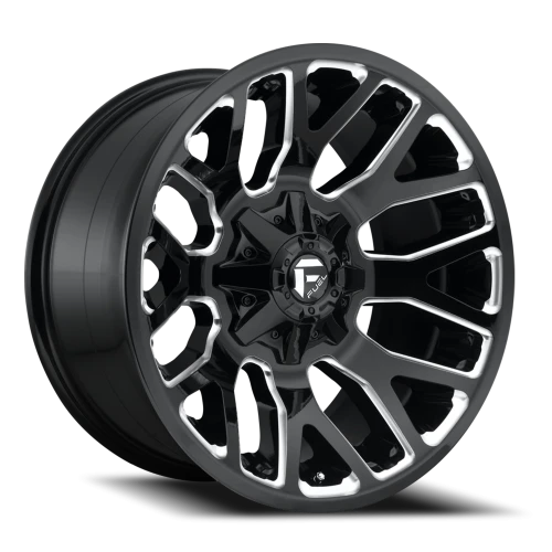 Fuel Warrior D623 20x9 +20 6x135mm 106.3mm Gloss Black Milled