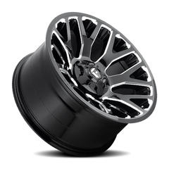 Fuel Warrior D623 20x9 +1 5x139.7mm 110.3mm Gloss Black Milled