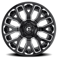 Fuel Warrior D623 20x9 +20 5x139.7mm 110.3mm Gloss Black Milled