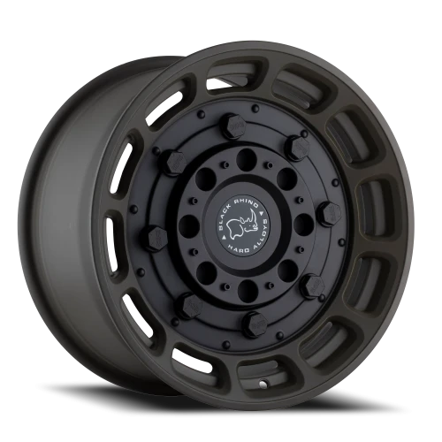 Black Rhino Warthog ODG 20x9.5 +12 6x139.7mm 112.1mm Matte Olive Drab Green Black Center
