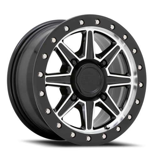 Black Rhino Webb UTV GBM 15x7 +36 4x110mm 80.2mm Gloss Black Machined Face