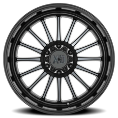 XD Series Whiplash XD857 GB-GT 20x9 +0 8x180mm 124.2mm Gloss Black Gray Tint