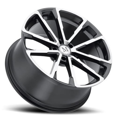 Mandrus Wolf GY 22x10.5 +35 5x130mm 84.1mm Gloss Gunmetal Mirror Cut Face