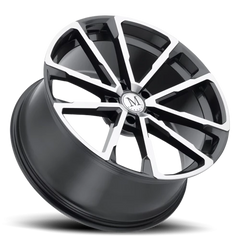 Mandrus Wolf GY 22x10.5 +35 5x130mm 84.1mm Gloss Gunmetal Mirror Cut Face