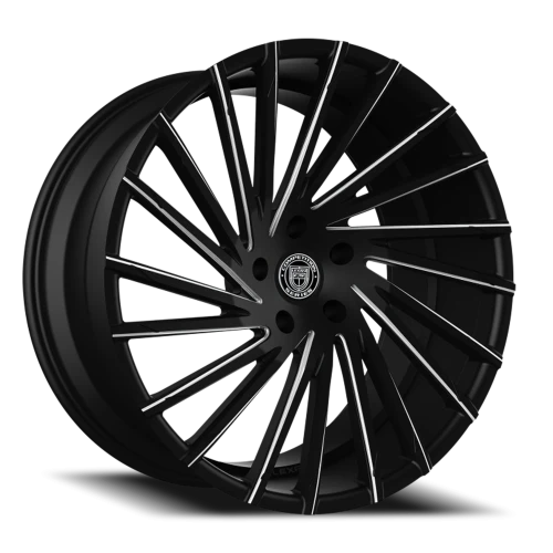Lexani Wheels Wraith 663 BG 24x10 +30 6x135mm 87mm Black Milled