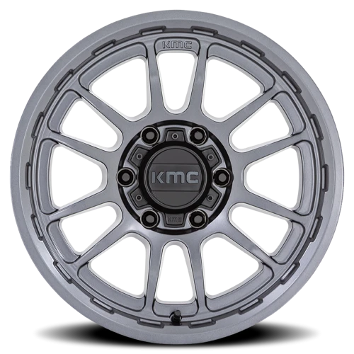 KMC Wrath KM727 GY 17x8.5 +0 6x139.7mm 106.1mm Matte Anthracite