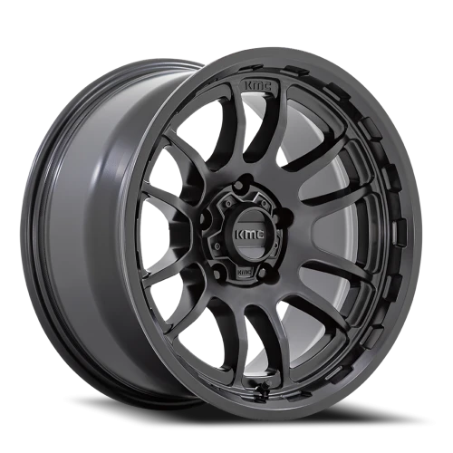 KMC Wrath KM727 SB 17x8.5 -10 6x139.7mm 106.1mm Satin Black