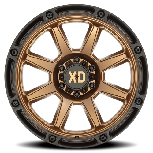 XD Series XD863 BRZ 20x10 -18 8x165.1mm 125.1mm Matte Bronze Black Lip