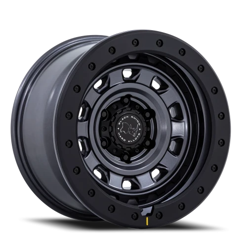 Black Rhino Xplorer AB 17x9 +12 6x114.3mm 66.06mm Matte Gunmetal Matte Black Lip