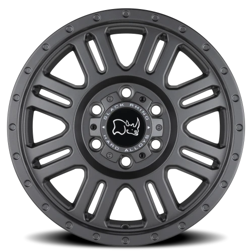 Black Rhino Yellowstone GY 17x8 +45 5x160mm 65.1mm Matte Gunmetal