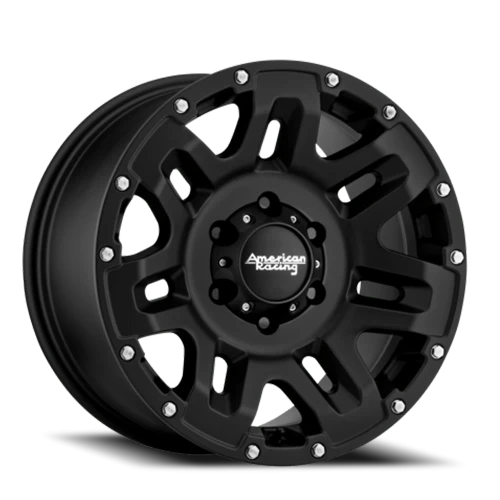American Racing Yukon AR200 18x8.5 +15 8x165.1mm 125.1mm Cast Iron Black