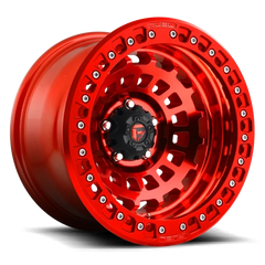 Fuel Zephyr Beadlock D100 17x9 -15 5x127mm 71.5mm Candy Red