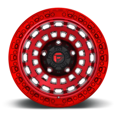 Fuel Zephyr Beadlock D100 17x9 -15 5x127mm 71.5mm Candy Red