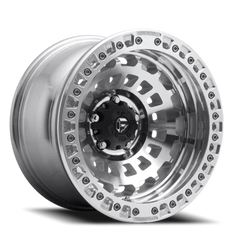 Fuel Zephyr Beadlock D102 17x9 -15 6x139.7mm 106.1mm Gloss Machined