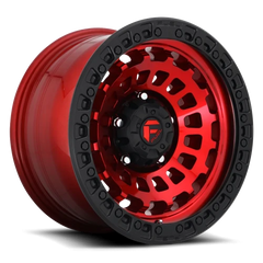 Fuel Zephyr D632 18x9 +1 5x127mm 71.5mm Candy Red Matte Black Ring