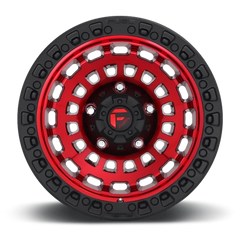 Fuel Zephyr D632 18x9 -12 6x135mm 87.1mm Candy Red Matte Black Ring