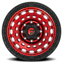Fuel Zephyr D632 20x9 +1 8x165.1mm 125.1mm Candy Red Matte Black Ring