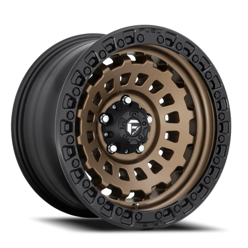 Fuel Zephyr D634 18x9 +1 5x127mm 71.5mm Matte Bronze Black Bead Ring