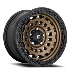 Fuel Zephyr D634 18x9 -12 5x150mm 110.1mm Matte Bronze Black Bead Ring