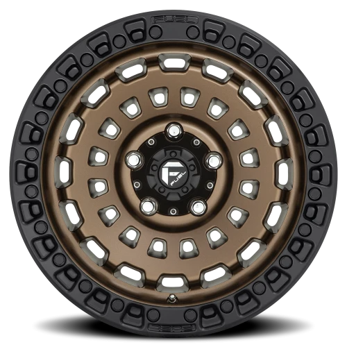 Fuel Zephyr D634 20x9 +20 5x150mm 110.1mm Matte Bronze Black Bead Ring