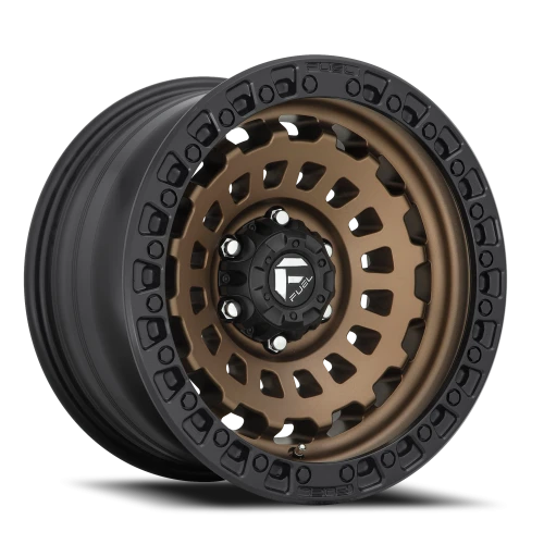 Fuel Zephyr D634 18x9 +1 6x135mm 87.1mm Matte Bronze Black Bead Ring